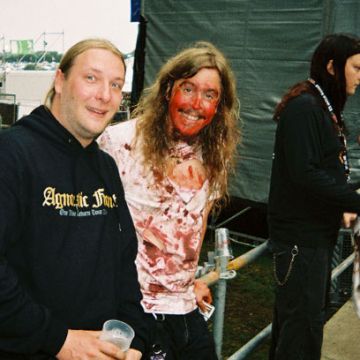 Wacken Open Air, перед выходом на сцену с Bloodbath, 2005.