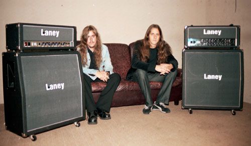 Реклама усилителей Laney, 2002.