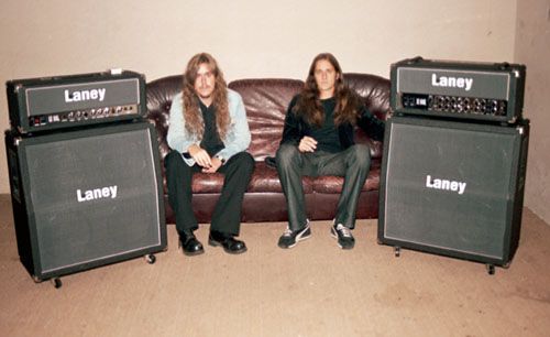 Реклама усилителей Laney, 2002.